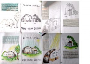 Etude graphisme d'une plaquette informative/publicitaire d'une maison solaire