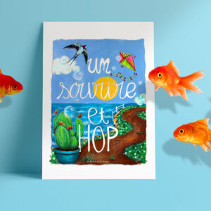 Affiche A3 "Un sourire et Hop !"