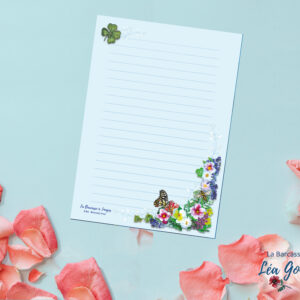 Bloc-notes A6 " Fleuri"
