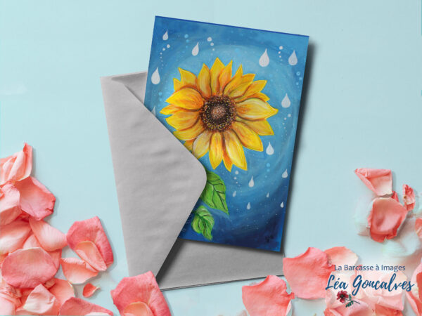 Carte postale "Tournesol"