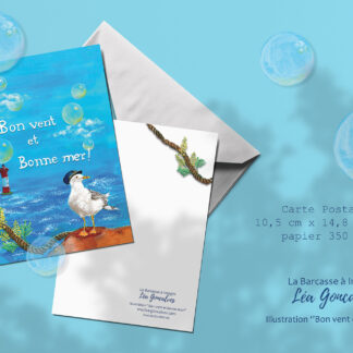 CARTE "Bon vent et bonne mer"